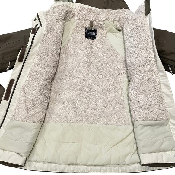 The North Face Women’s Hooded Hyvent Jacket Brown White - Size: Small - Picture 12 of 15